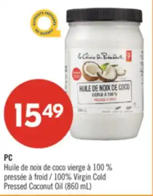 Pharmaprix PC 100% Virgin Cold Pressed Coconut Oil offer