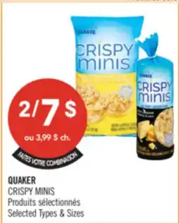 Pharmaprix QUAKER CRISPY MINIS offer