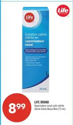 Pharmaprix LIFE BRAND Sterile Saline Nasal Mist offer