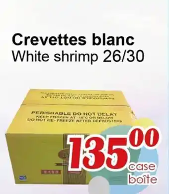 Marche C&T White shrimp 26/30 offer