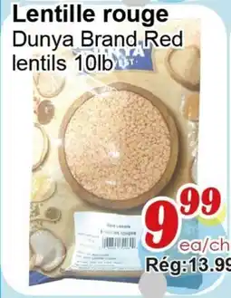 Marche C&T Lentille rouge offer