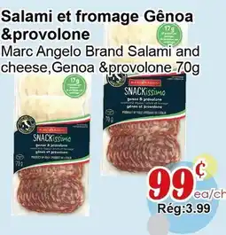 Marche C&T Marc Angelo Brand Salami and cheese, Genoa & provolone offer