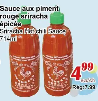 Marche C&T Sauce aux piment rouge sriracha épicée offer