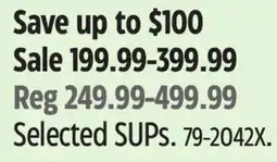 Canadian Tire Selected SUPs offer