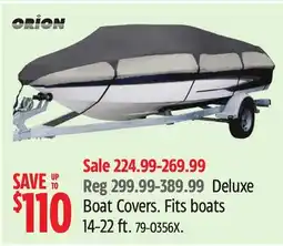 Canadian Tire Deluxe Boat Covers offer