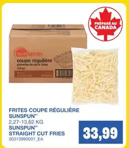 Wholesale Club FRITES COUPE RÉGULIÈRE SUNSPUN offer