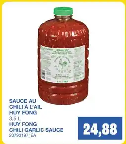 Wholesale Club SAUCE AU CHILI À L'AIL HUY FONG offer