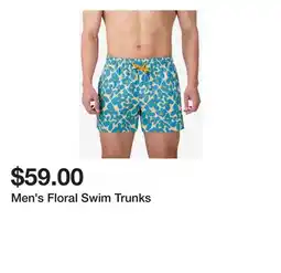 TSC Stores Men's Floral Swim Trunks offer