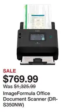 TSC Stores ImageFormula Office Document Scanner (DR-S350NW) offer