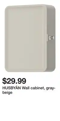 IKEA HUSBYÅN Wall cabinet, gray-beige offer