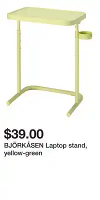 IKEA BJÖRKÅSEN Laptop stand, yellow-green offer