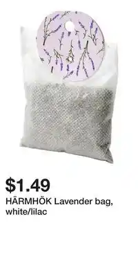 IKEA HÄRMHÖK Lavender bag, white/lilac offer