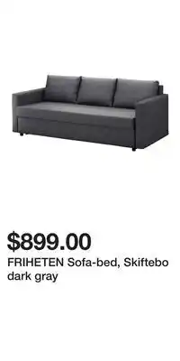 IKEA FRIHETEN Sofa-bed, Skiftebo dark gray offer