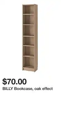 IKEA BILLY Bookcase, oak effect offer