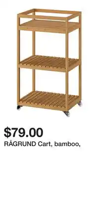 IKEA RÅGRUND Cart, bamboo offer