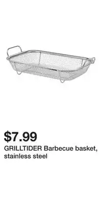IKEA GRILLTIDER Barbecue basket, stainless steel offer