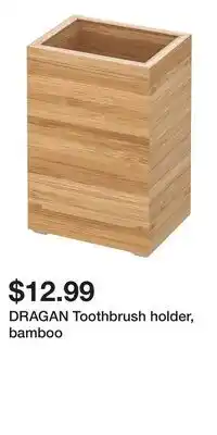 IKEA DRAGAN Toothbrush holder, bamboo offer