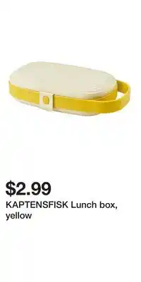 IKEA KAPTENSFISK Lunch box, yellow offer