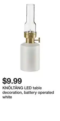 IKEA KNÖLTÅNG LED table decoration, battery operated white offer