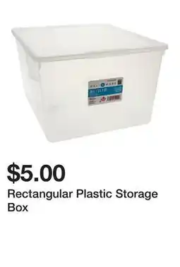 Dollarama Rectangular Plastic Storage Box offer