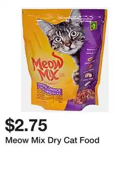 Dollarama Meow Mix Dry Cat Food offer