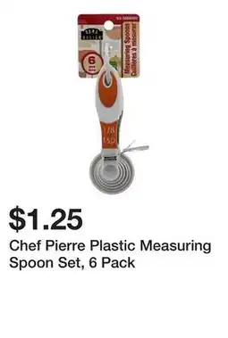 Dollarama Chef Pierre Plastic Measuring Spoon Set offer