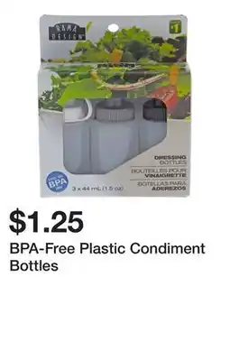 Dollarama BPA-Free Plastic Condiment Bottles offer