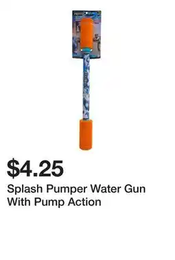 Dollarama Splash Pumper Water Gun With Pump Action offer