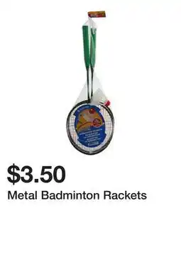 Dollarama Metal Badminton Rackets offer