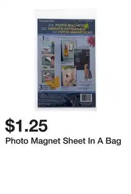 Dollarama Photo Magnet Sheet In A Bag offer