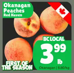 The Old Farm Market Okanagan Peaches offer