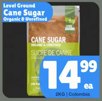 Level Ground Cane Sugar Organic & Unrefined