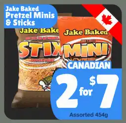 The Old Farm Market Jake Baked Pretzel Minis & Sticks offer