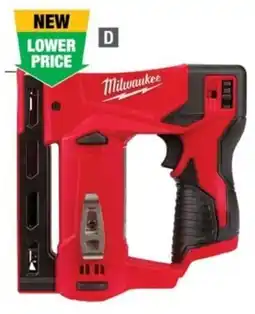 Home Depot Milwaukee m12 3/8" crown stapler offer