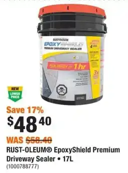 Home Depot Rust-Oleum EpoxyShield Premium Driveway Sealer offer