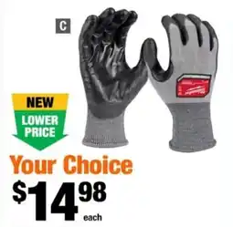 Home Depot Milwaukee Cut 4 High Dexterity Gloves offer