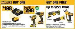 Home Depot Dewalt 20V Max Atomic Brushless Drill/ Impact Driver Combo Kit offer