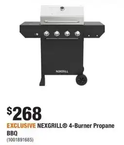 Home Depot Nexgrill 4-Burner Propane BBQ offer