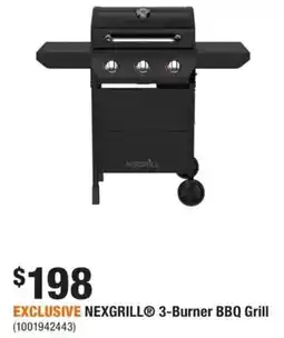 Home Depot Nexgrill 3-Burner BBQ Grill offer