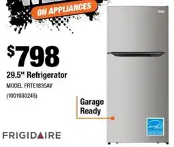 Home Depot Frigidaire 29.5" Refrigerator offer