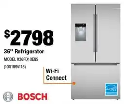 Home Depot Bosch 36" Refrigerator offer