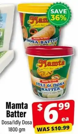 Iqbal Foods Mamta Batter Dosa/ Idly Dosa offer