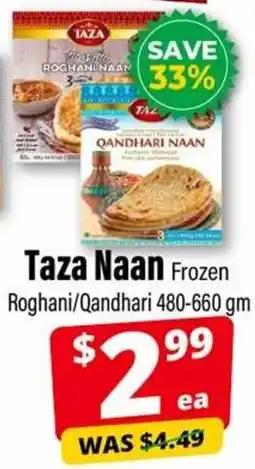 Iqbal Foods Taza Naan Frozen Roghani/ Qandhari offer