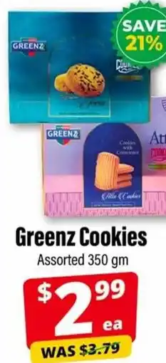 Iqbal Foods Greenz Cookies Assorted offer