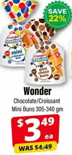 Iqbal Foods Wonder Chocolate/ Croissant Mini Buns offer