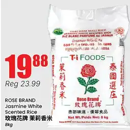 Btrust Supermarket ROSE BRAND Jasmine White Scented Rice offer