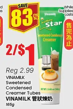 Btrust Supermarket VINAMILK Sweetened Condensed Creamer Tubes offer