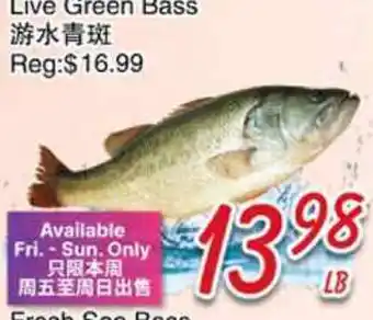 Foody Mart Live Green Bass offer