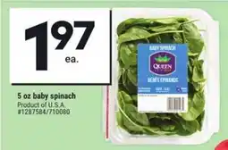 Giant Tiger Baby spinach offer