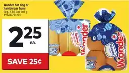 Giant Tiger Wonder hot dog or hamburger buns offer